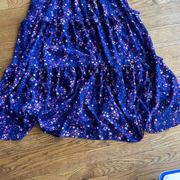 JCREW | Long Blue Floral Dress - Picture 6 of 8